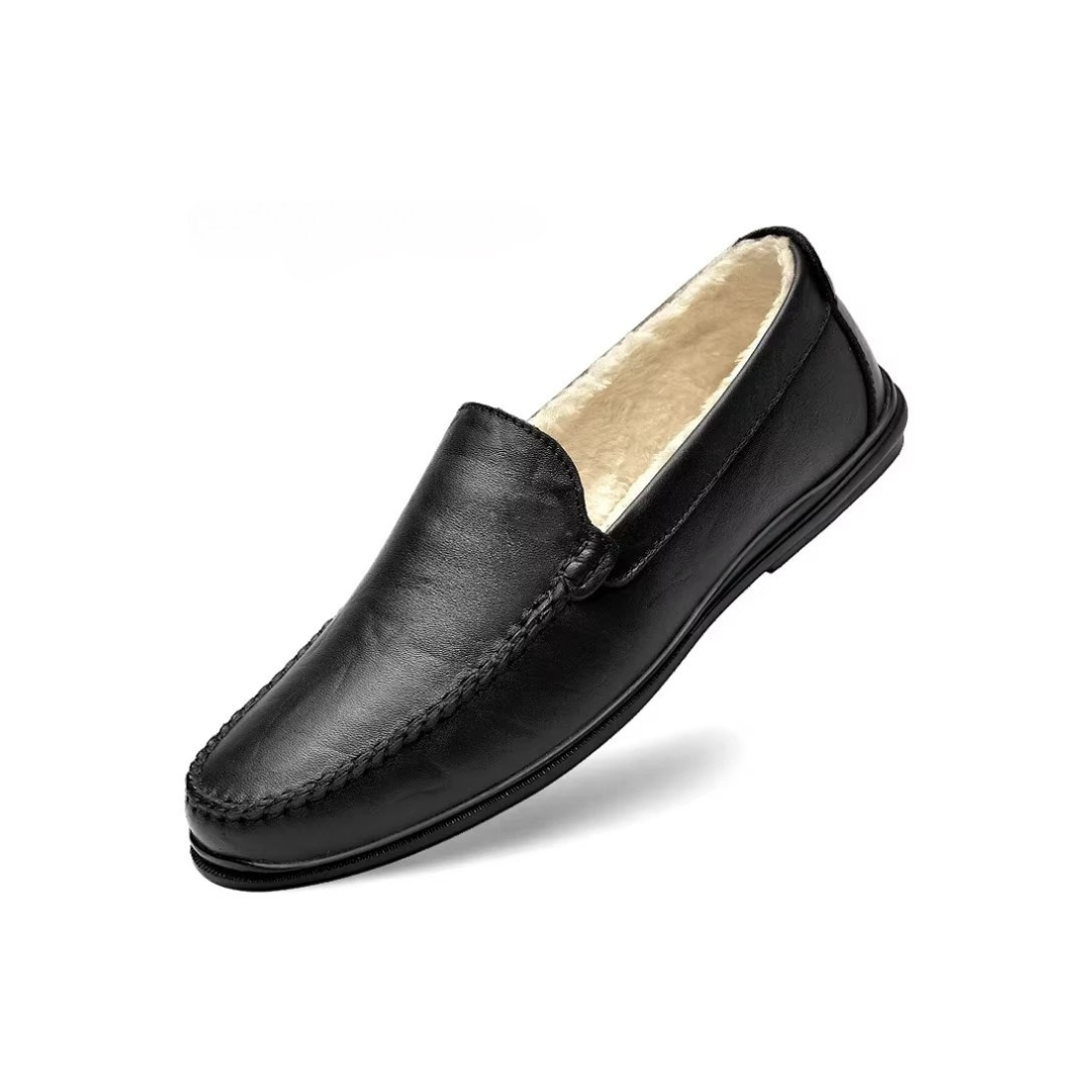 Mocassim de Couro Liso Giulio